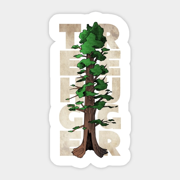 Tree Hugger Sticker by thisisntcrystal